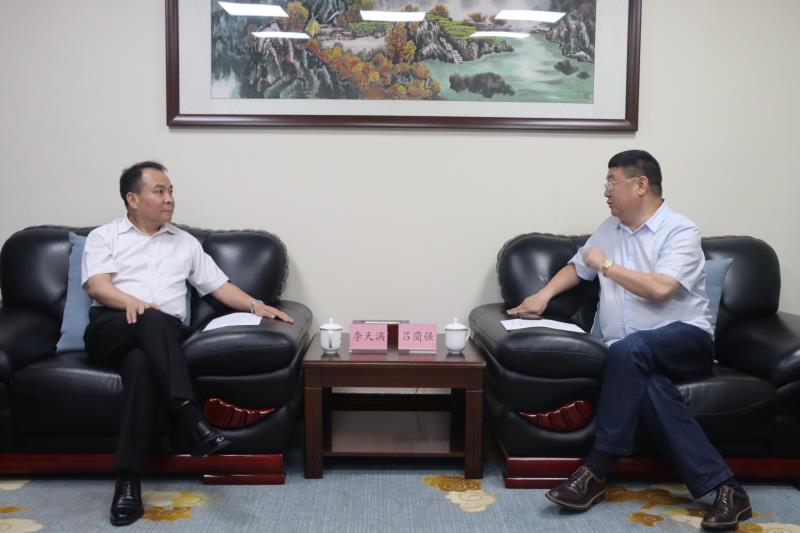 李天滿會見四川大學(xué)全球創(chuàng)聯(lián)常務(wù)副會長、四川會長呂藺強(qiáng)一行